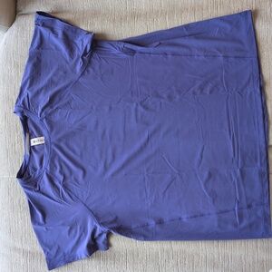 Athleta Ultimate Train Tee Short Sleeve Merlin Blue
